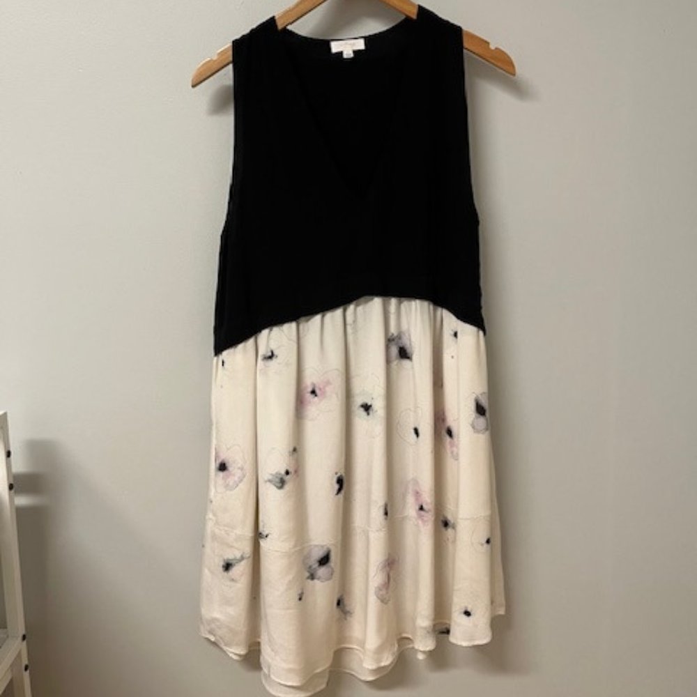 Two Toned Silk Aritzia Wilfred Dress